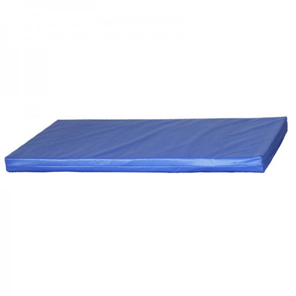 Kinefis small mattress upholstered in laminated canvas - Blue color (96 x 60 cm)